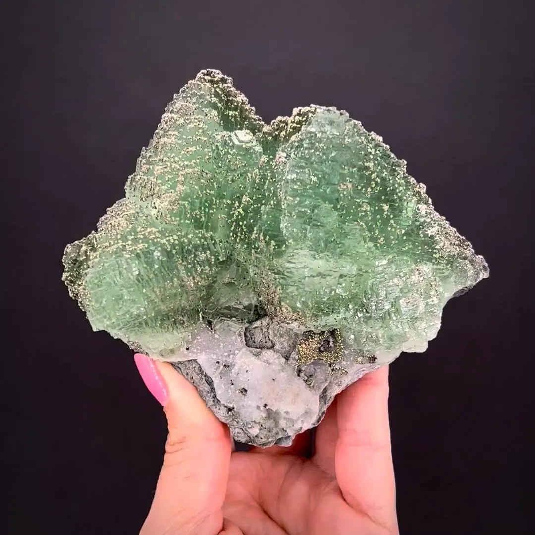 Fluorite with Pyrite - image 1
