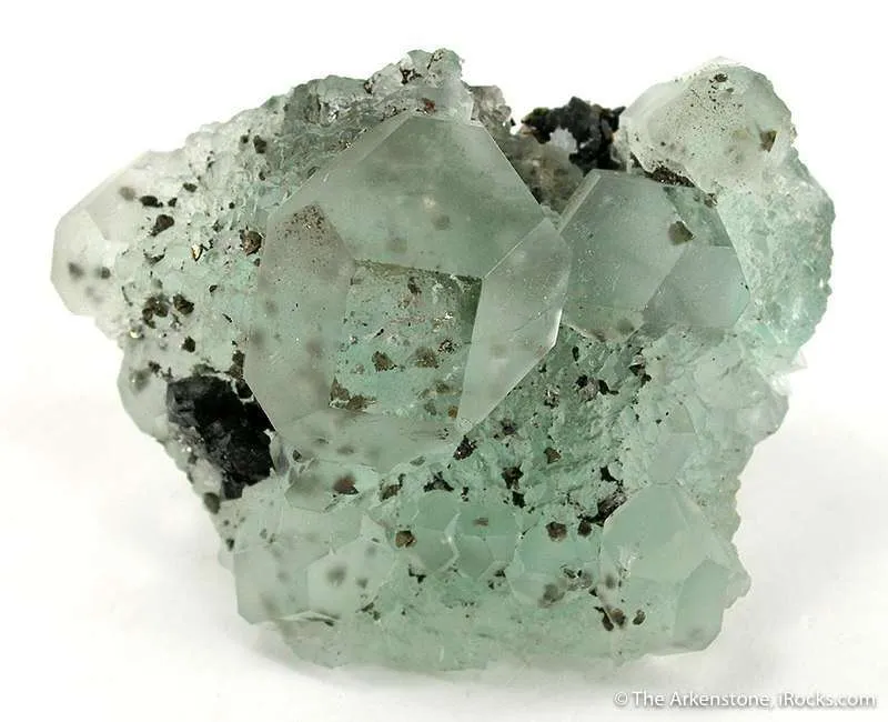 Fluorite With Pyrite image
