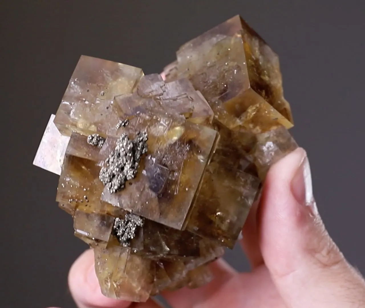 Fluorite with Pyrite - image 2