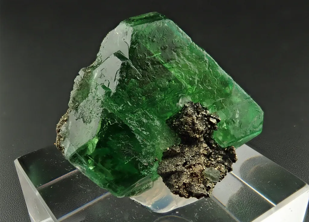 Fluorite with Pyrite image