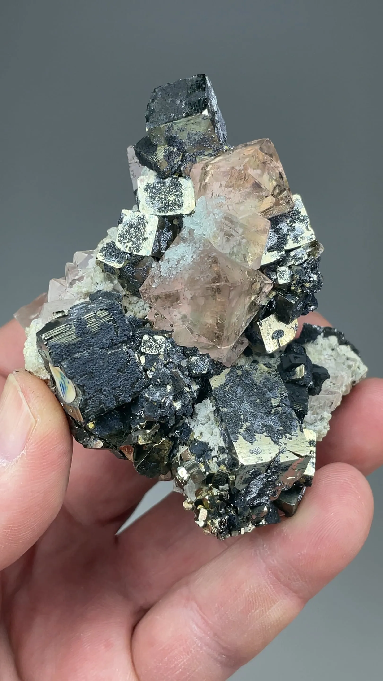 Fluorite with Pyrite - image 2