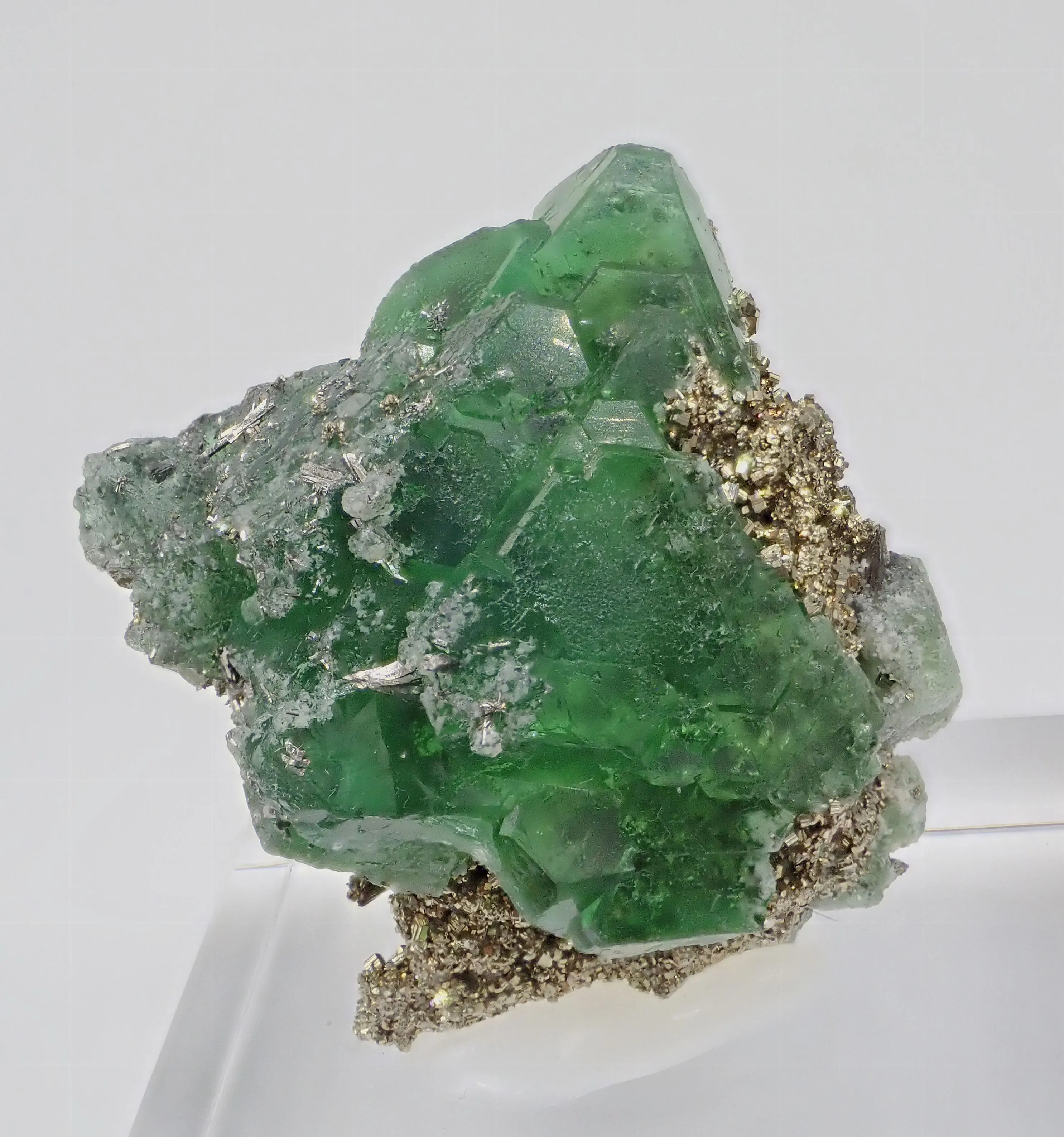 Fluorite with Pyrite and Arsenopyrite - image 4