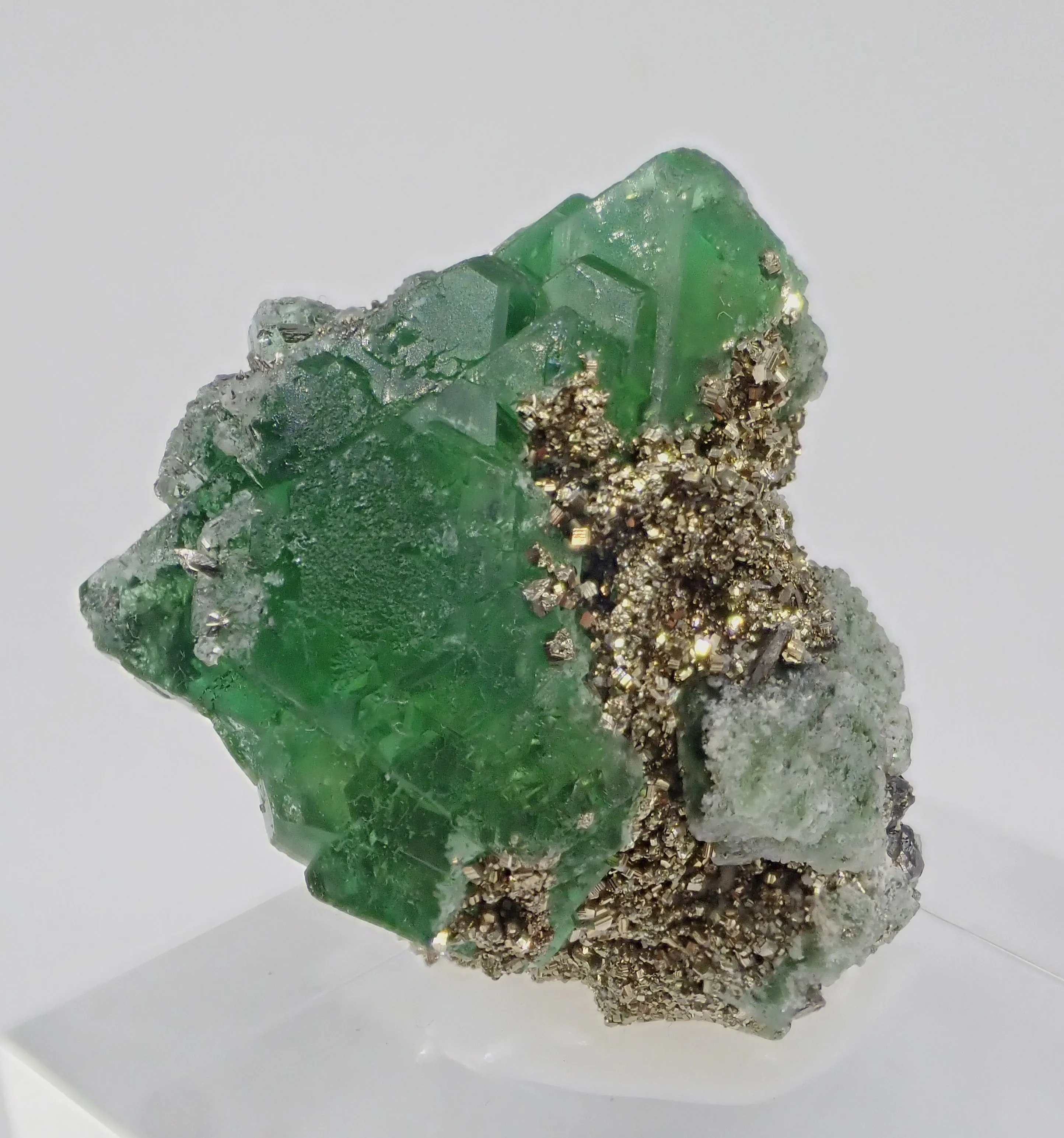 Fluorite with Pyrite and Arsenopyrite - image 1
