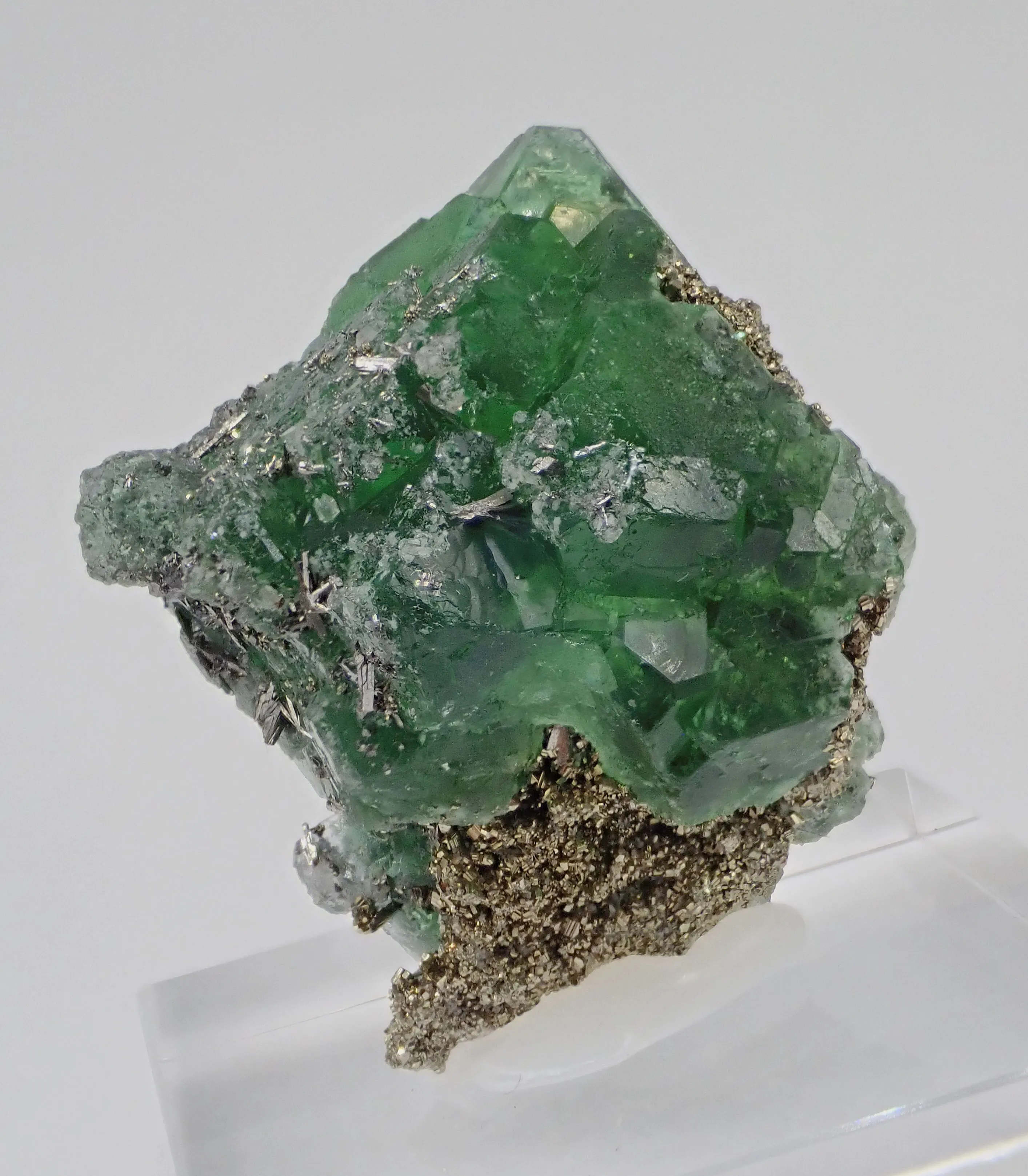 Fluorite with Pyrite and Arsenopyrite - image 3