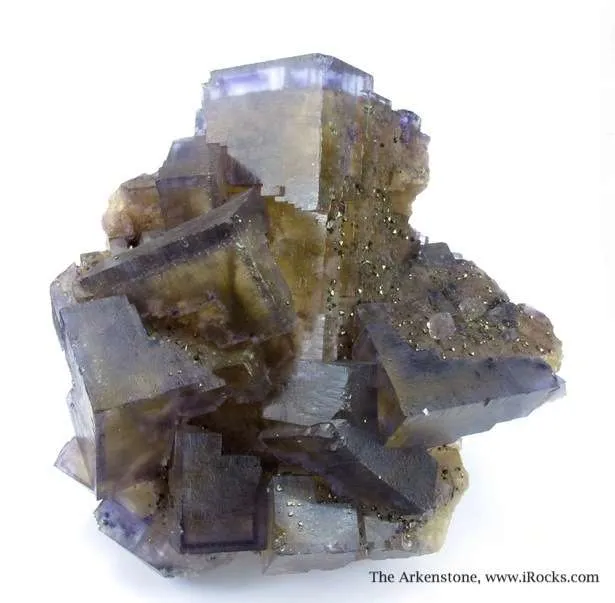 Fluorite With Pyrite and Baryte - image 4
