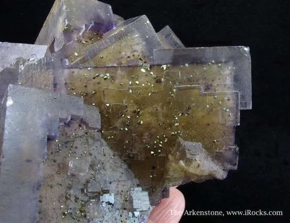 Fluorite With Pyrite and Baryte - image 3