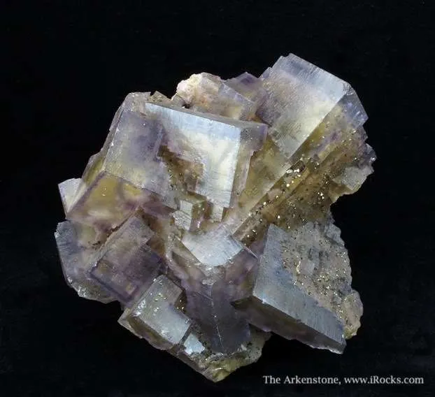 Fluorite With Pyrite and Baryte image