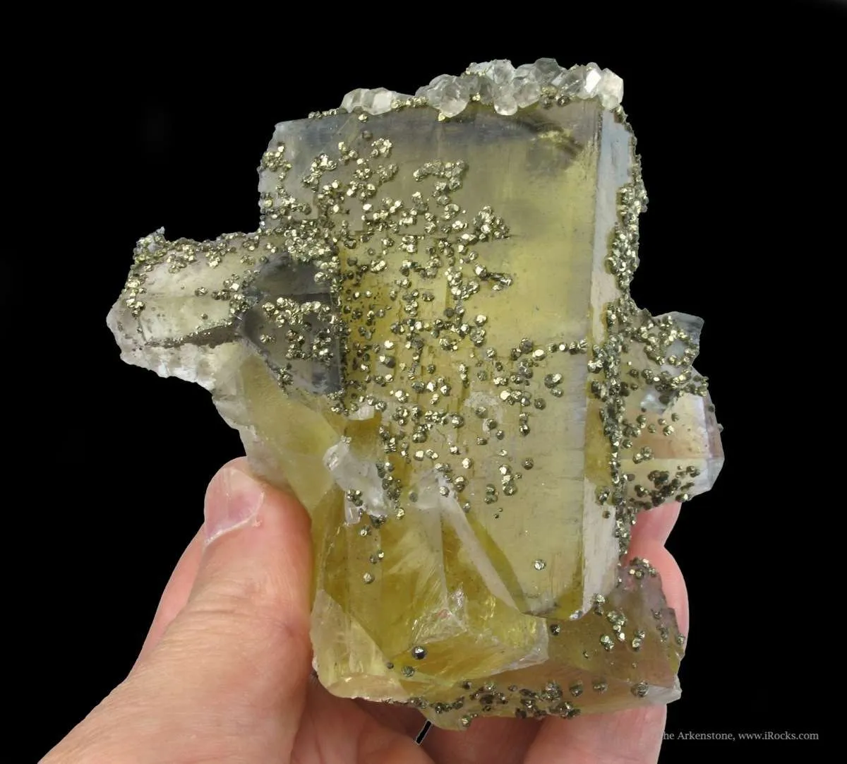 Fluorite With Pyrite and Calcite - image 6