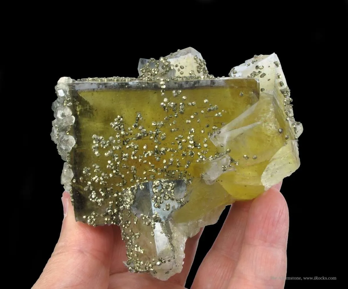 Fluorite With Pyrite and Calcite - image 3