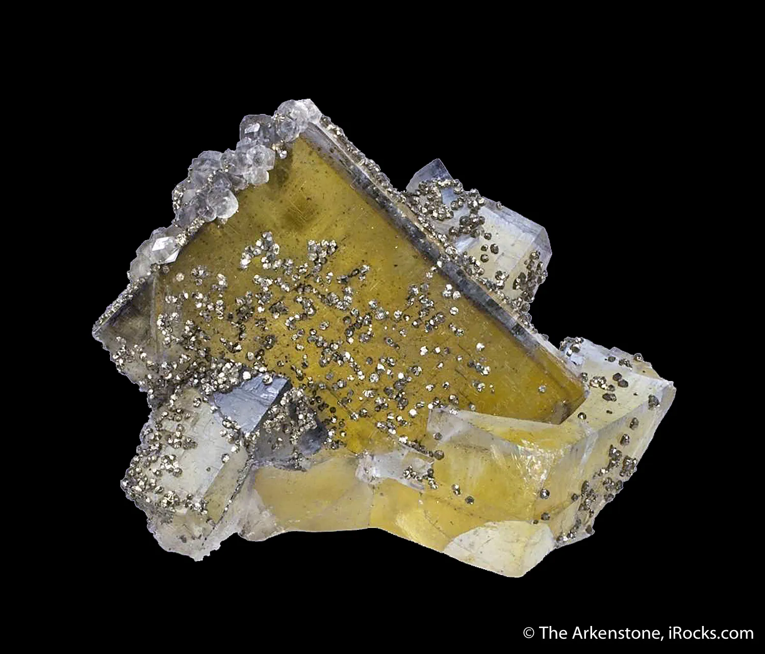 Fluorite With Pyrite and Calcite - image 1