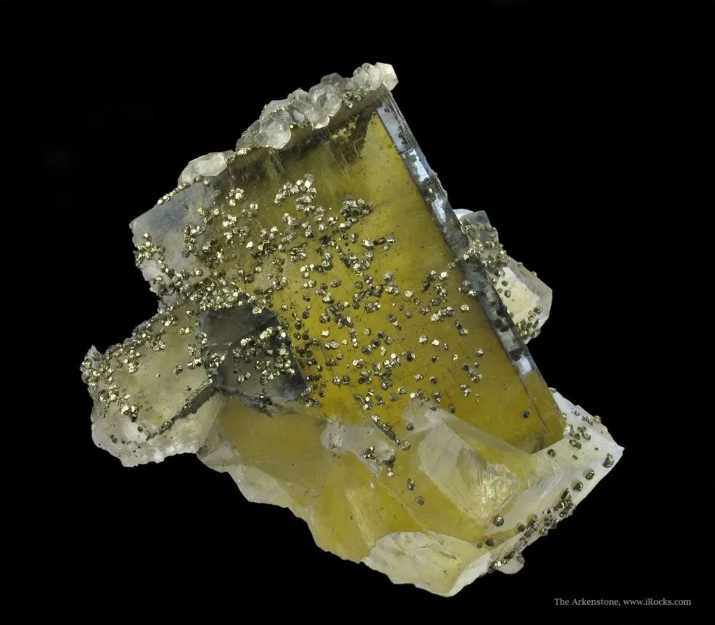 Fluorite With Pyrite and Calcite - image 2