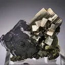 Fluorite with Pyrite and Chalcopyrite - image 1