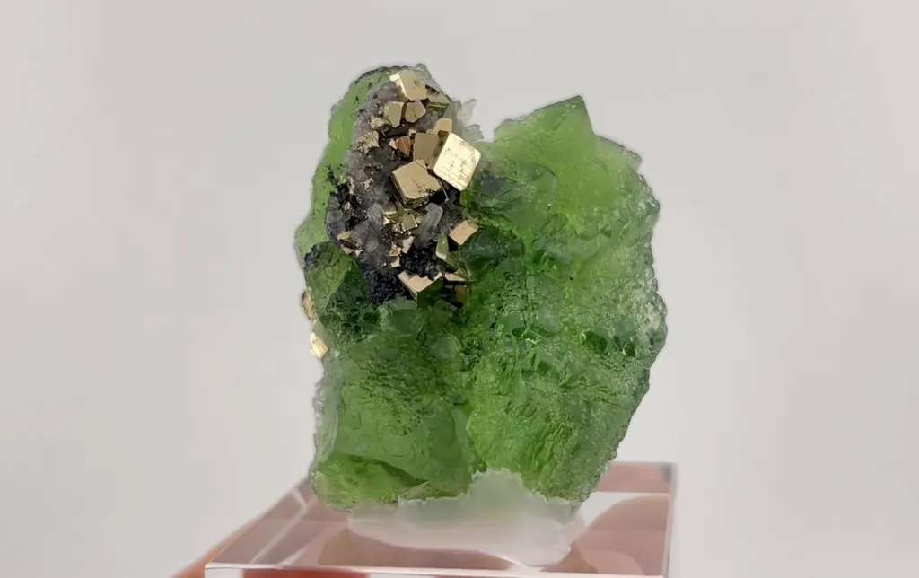 Fluorite with Pyrite and Quartz - image 4