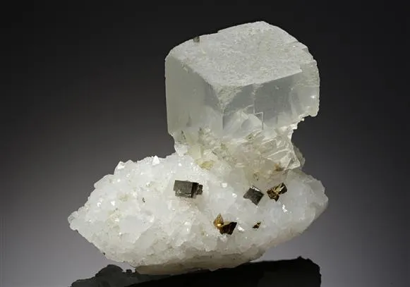 Fluorite with Pyrite and Quartz image