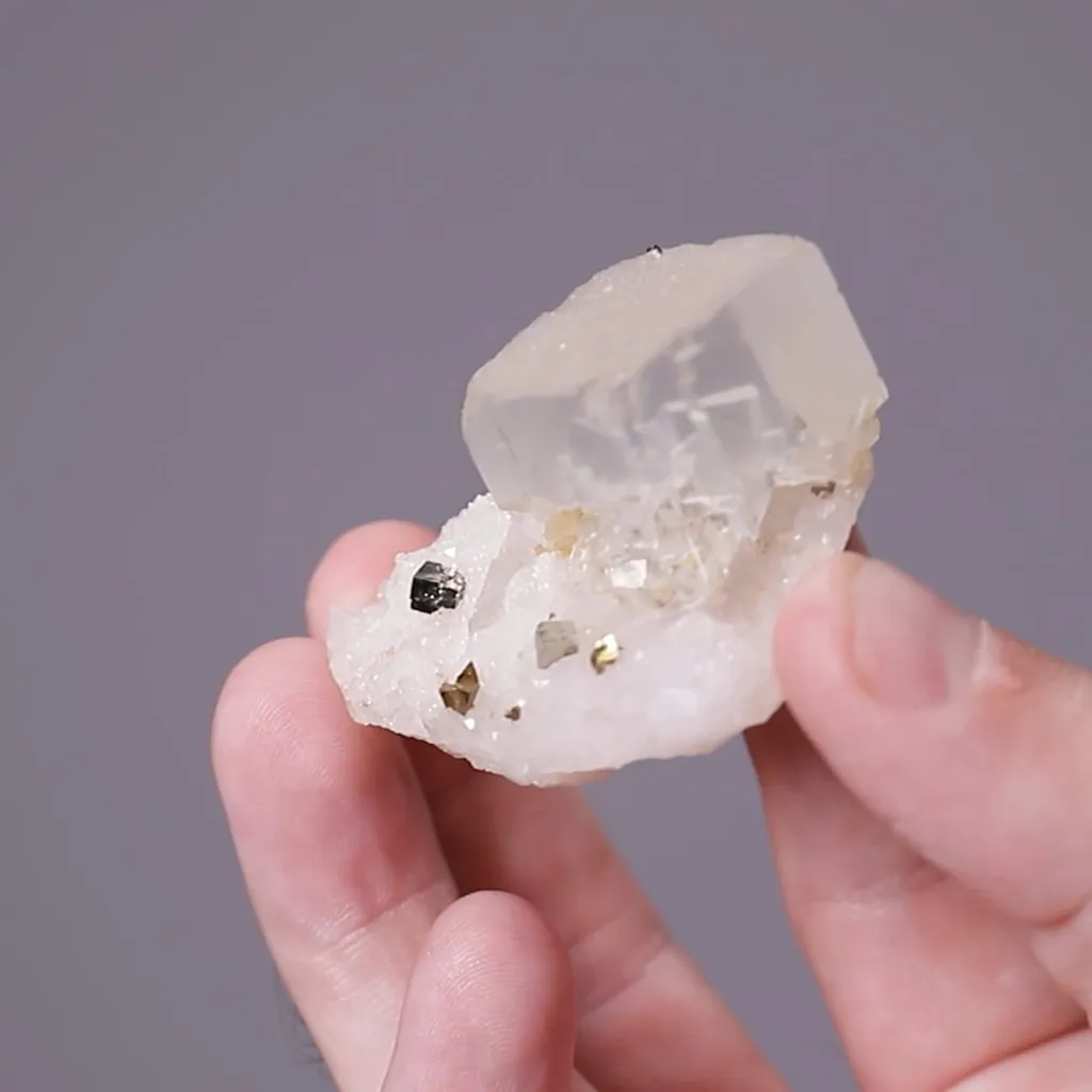Fluorite with Pyrite and Quartz - image 2