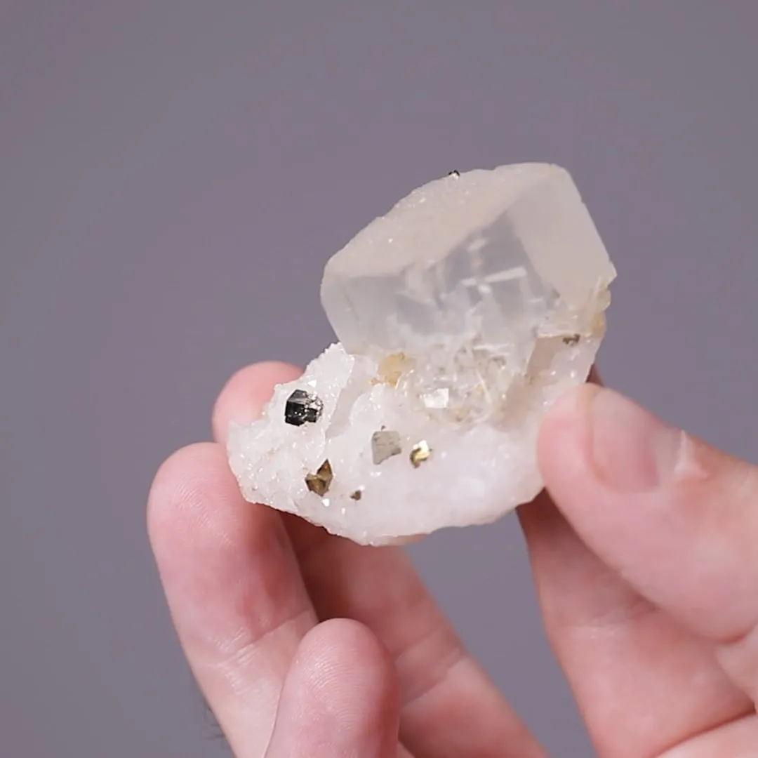 Fluorite with Pyrite and Quartz - image 2