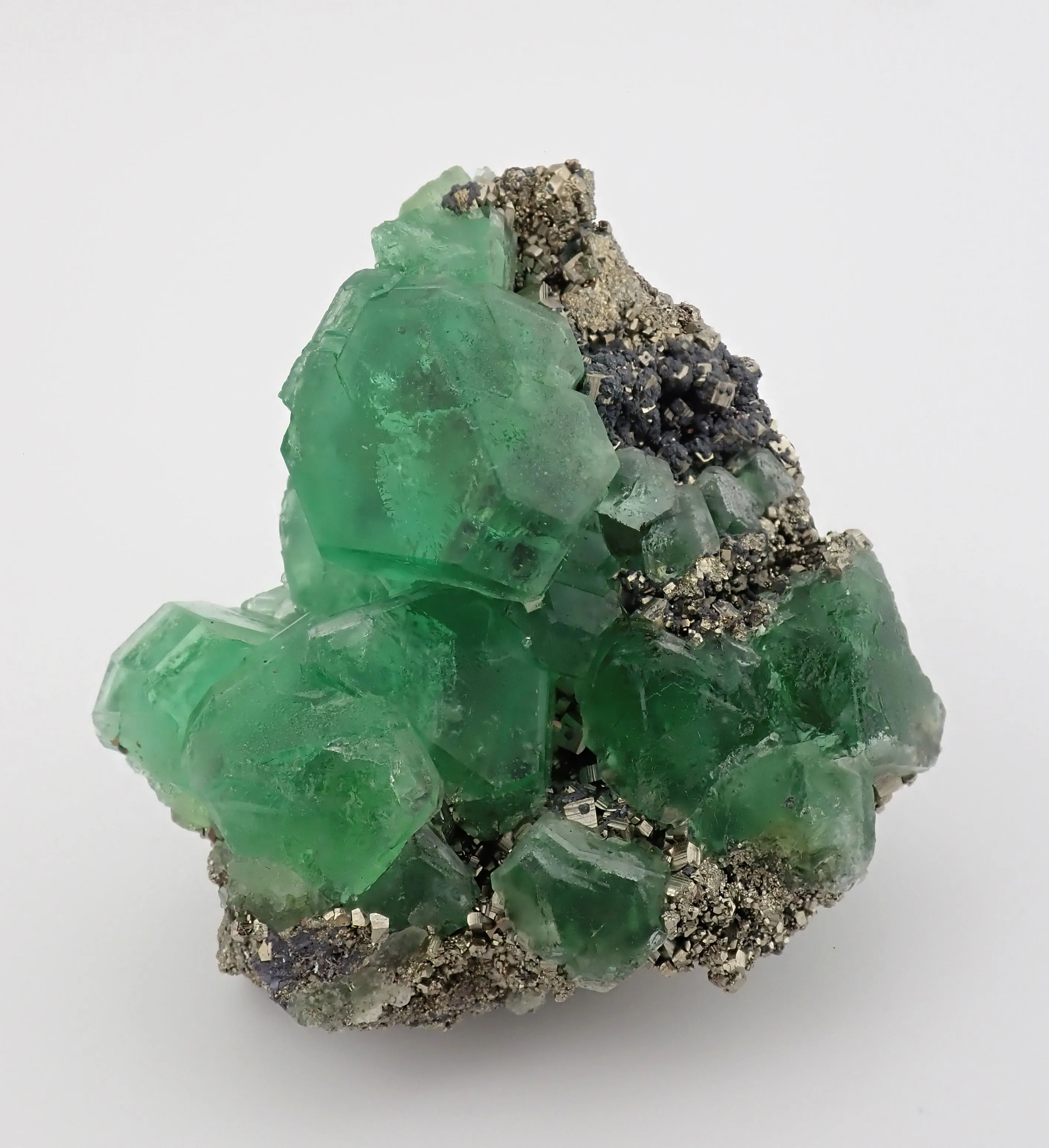 Fluorite with Pyrite and Sphalerite - image 1