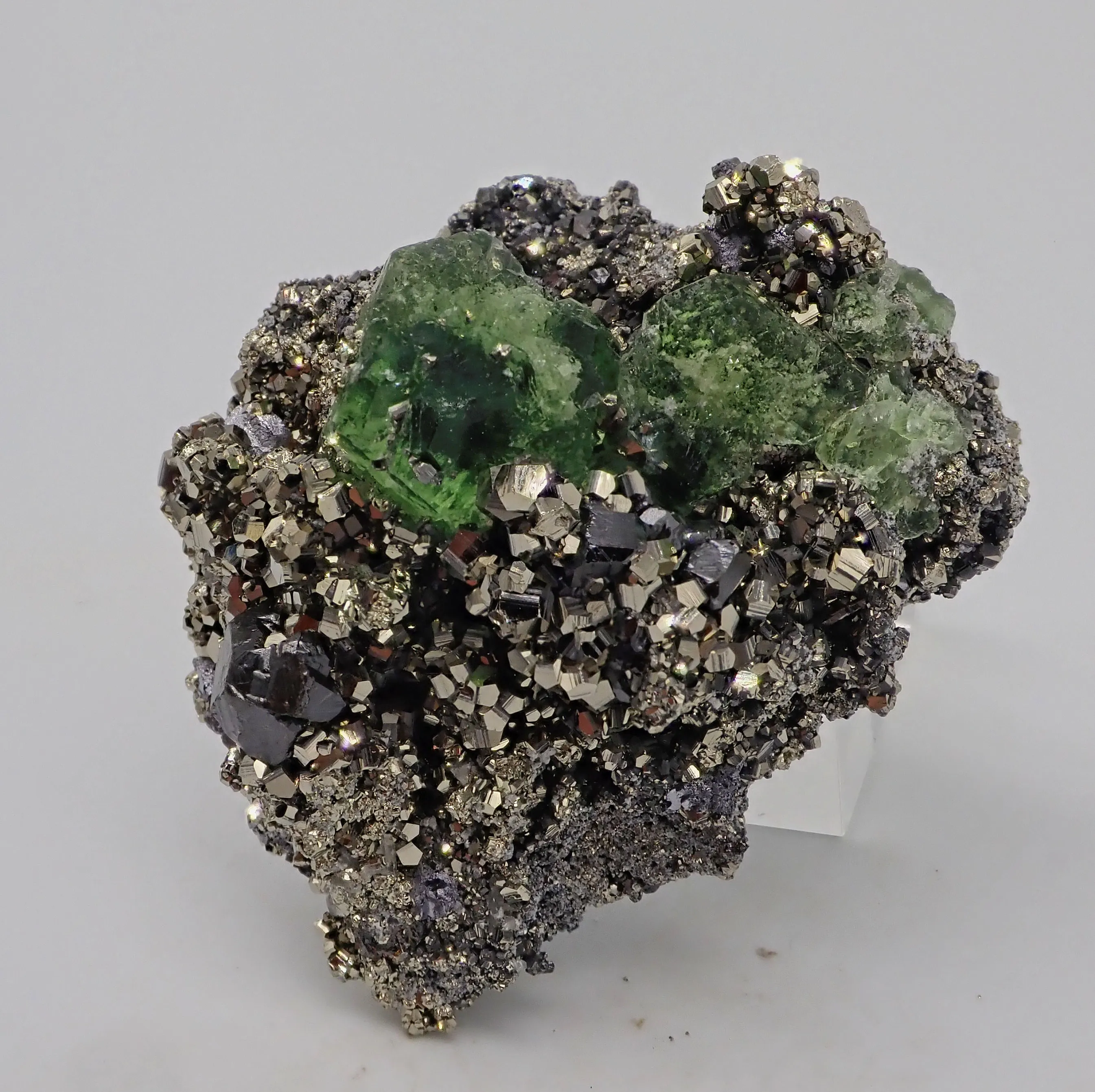 Fluorite with Pyrite and Sphalerite - image 1