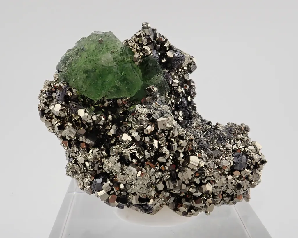 Fluorite with Pyrite and Sphalerite image