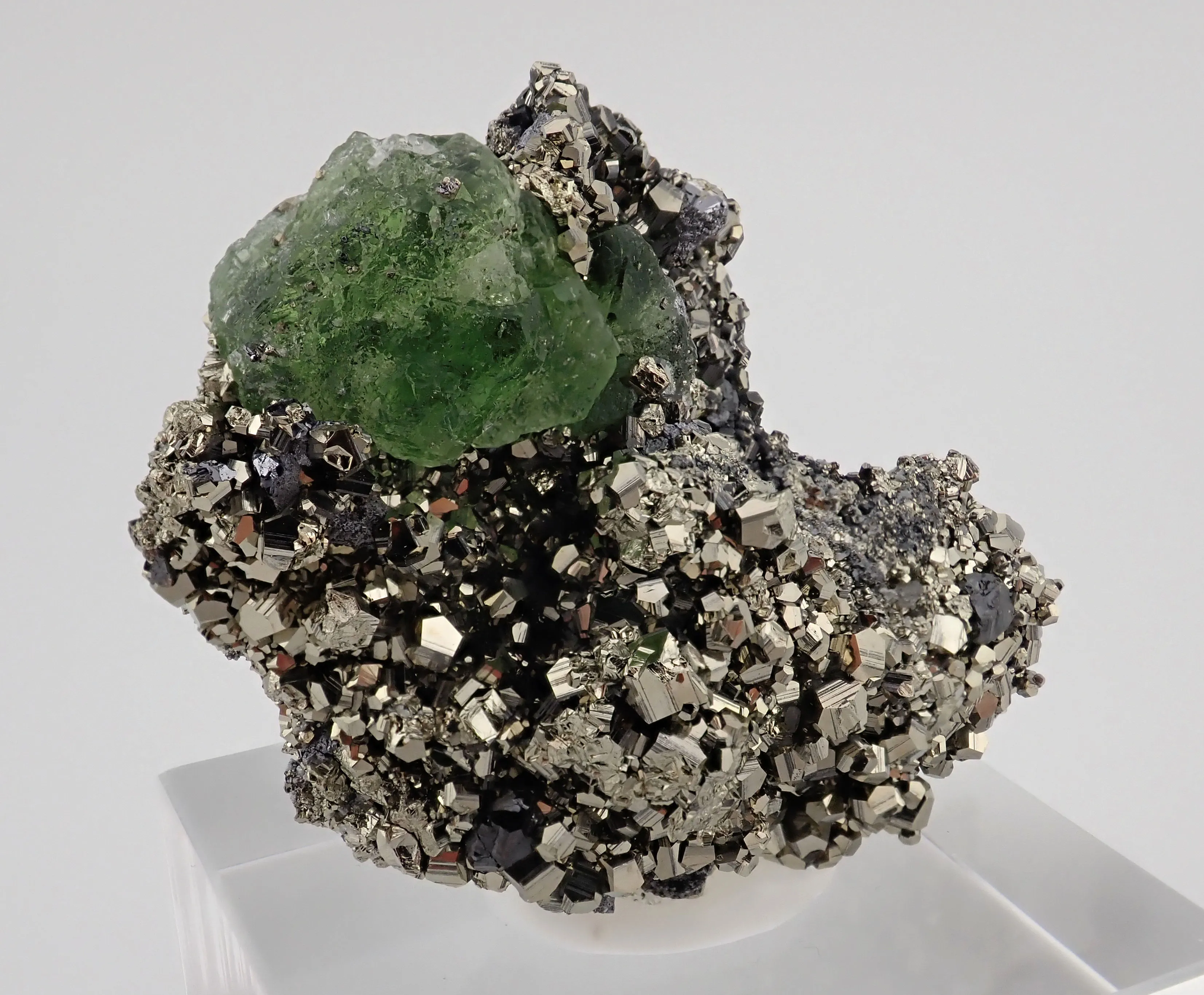 Fluorite with Pyrite and Sphalerite - image 3