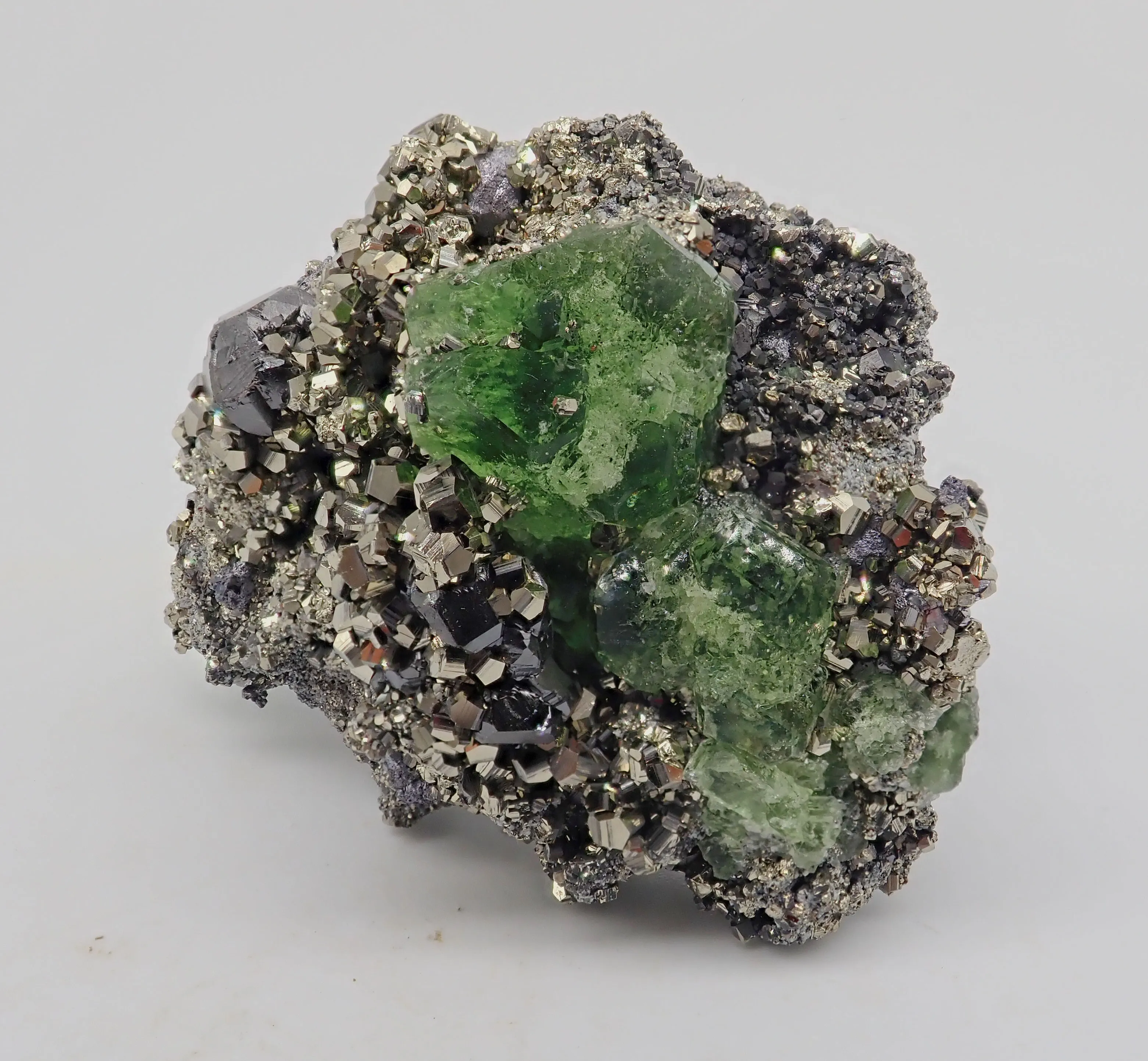 Fluorite with Pyrite and Sphalerite - image 2