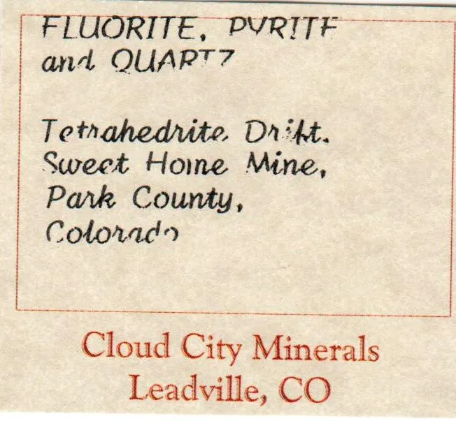 Fluorite with Pyrite and Tetrahedrite on Quartz - image 7