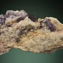 Fluorite with Pyrite and Tetrahedrite on Quartz - image 3