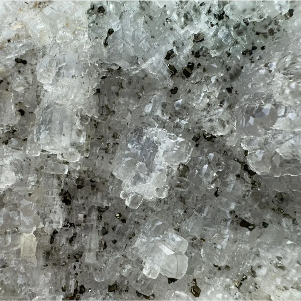Fluorite with Pyrite & Baryte from Spain, Asturias, Emilio Mine - image 2