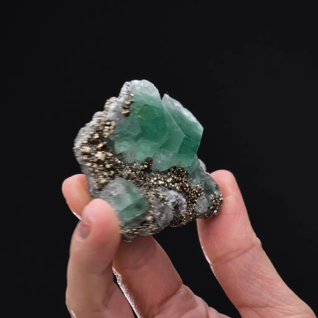 Fluorite with Pyrite - image 2