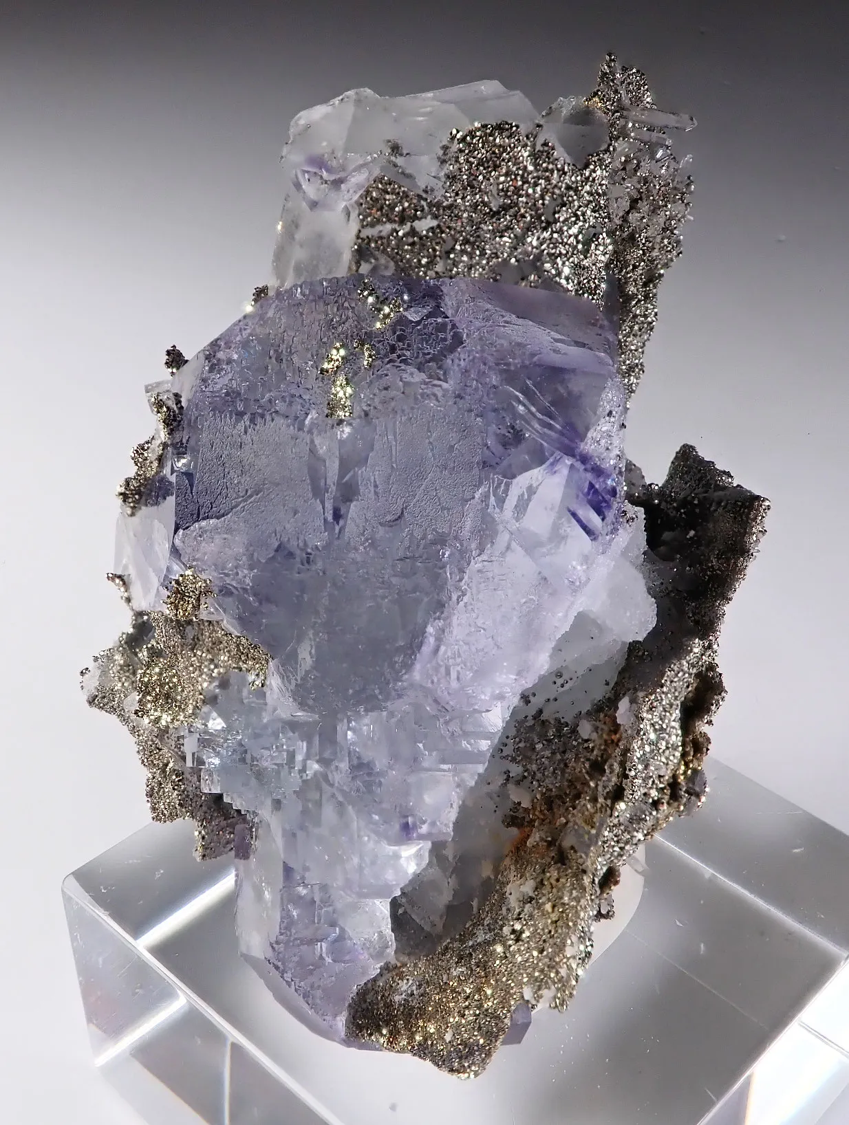 Fluorite with Pyrite - image 1