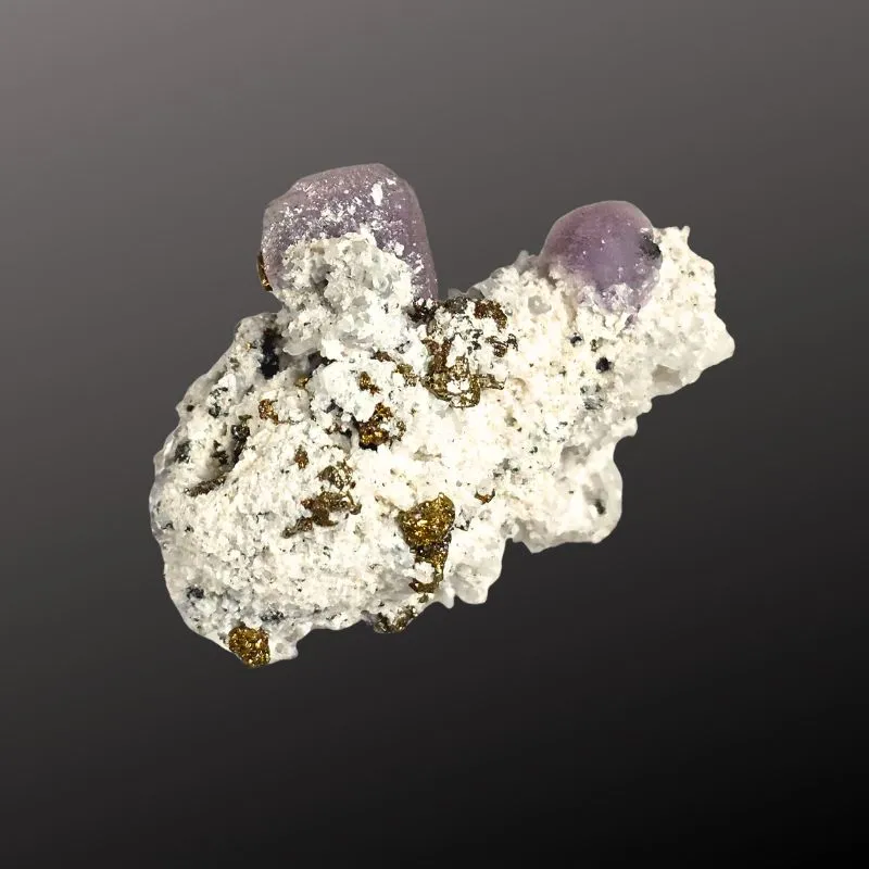 Fluorite with Pyrite — Cerro de Pasco, Pasco Region, Peru - image 3