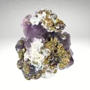 Fluorite with Pyrite — Cerro de Pasco, Pasco Region, Peru - image 3