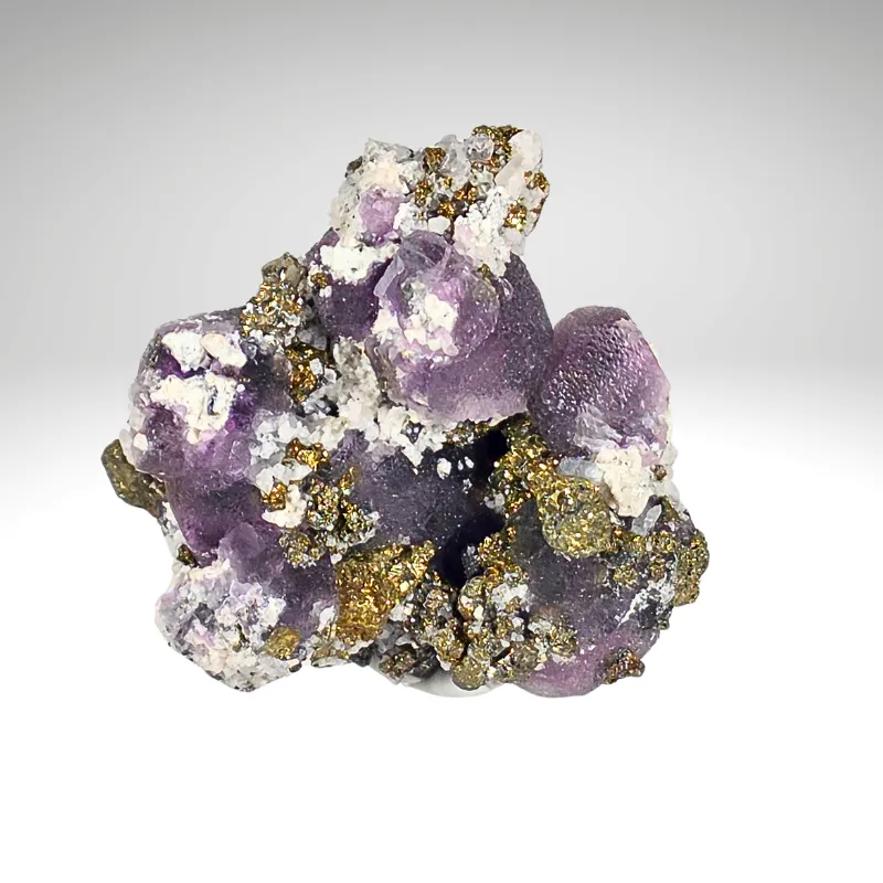 Fluorite with Pyrite — Cerro de Pasco, Pasco Region, Peru - image 1