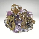 Fluorite with Pyrite — Cerro de Pasco, Pasco Region, Peru - image 2