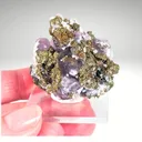 Fluorite with Pyrite — Cerro de Pasco, Pasco Region, Peru - image 6