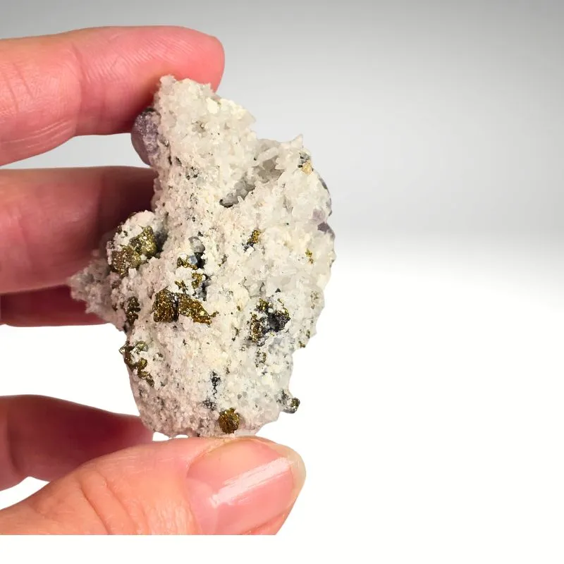 Fluorite with Pyrite — Cerro de Pasco, Pasco Region, Peru - image 5