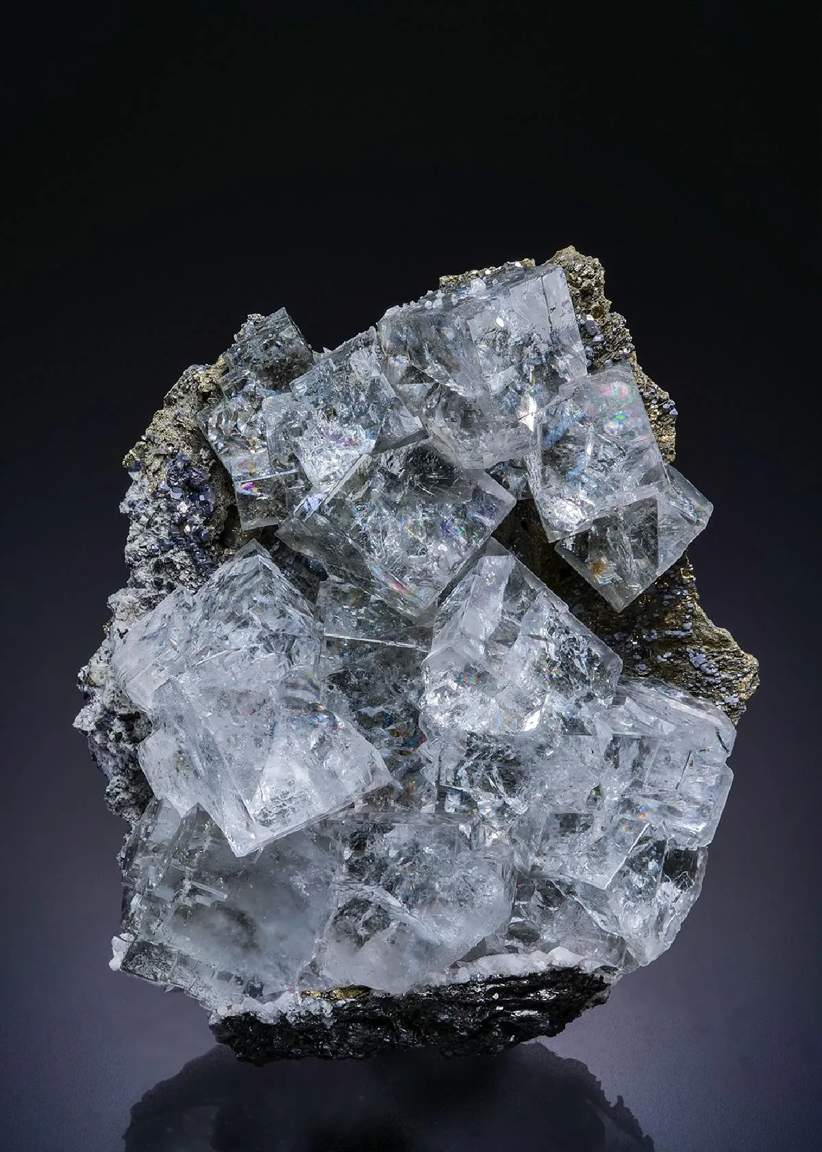Fluorite with Pyrite Galena and Sphalerite - image 1