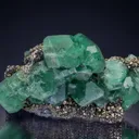Fluorite with Pyrite Geocronite and Arsenopyrite - image 1