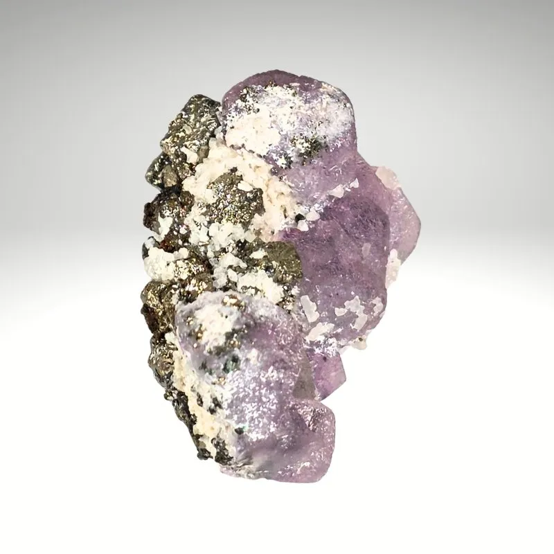 Fluorite with Pyrite — Huanzal Mine, Peru - image 3