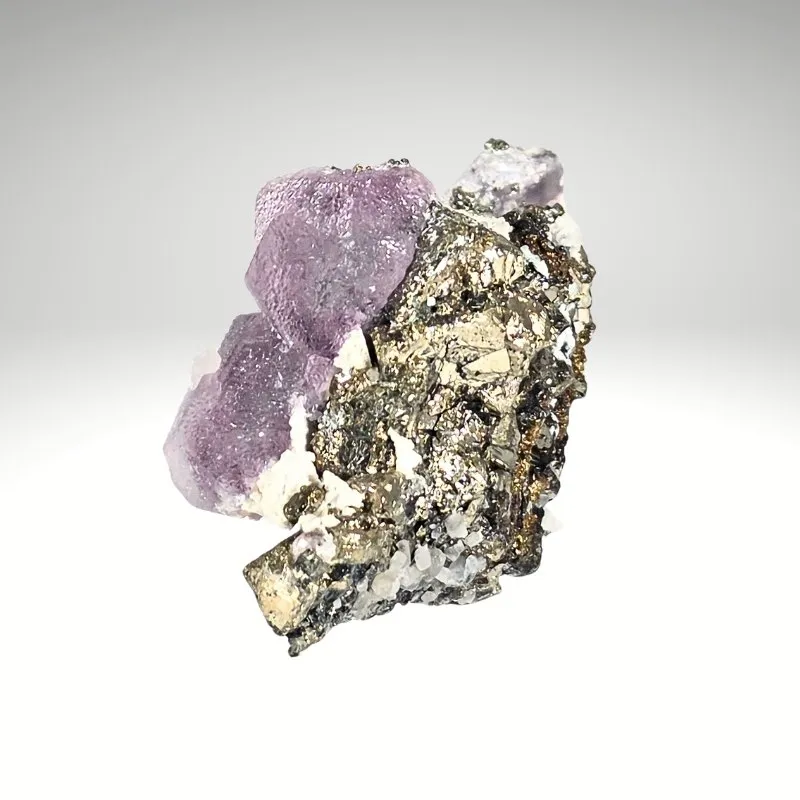 Fluorite with Pyrite — Huanzal Mine, Peru - image 5