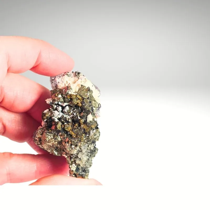 Fluorite with Pyrite — Huanzal Mine, Peru - image 6