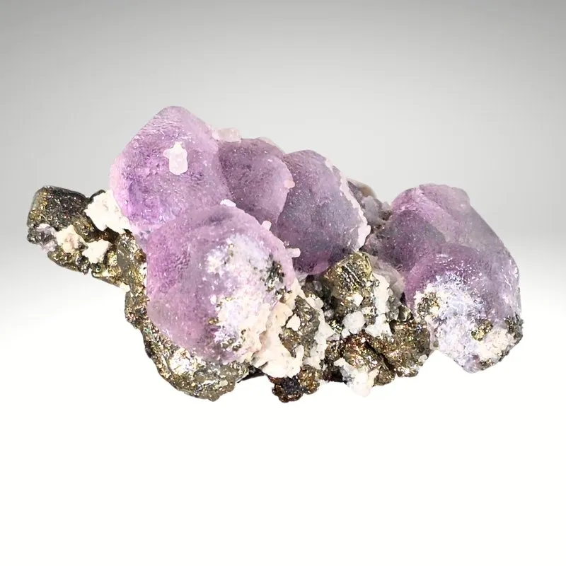 Fluorite with Pyrite — Huanzal Mine, Peru - image 8
