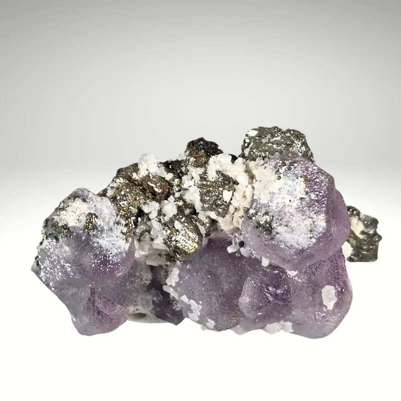 Fluorite with Pyrite — Huanzal Mine, Peru - image 2