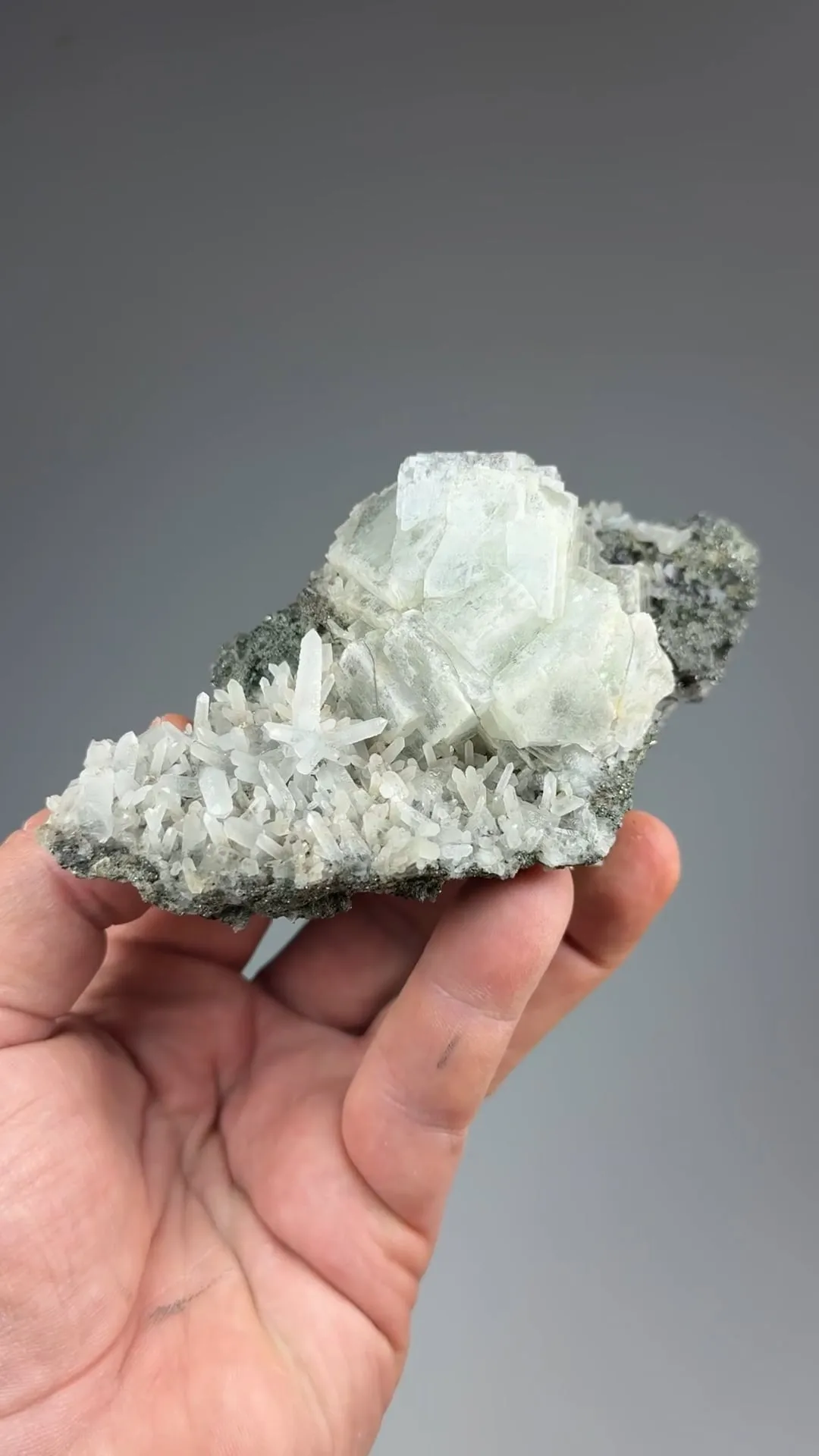Fluorite with Pyrite, Quartz - image 2
