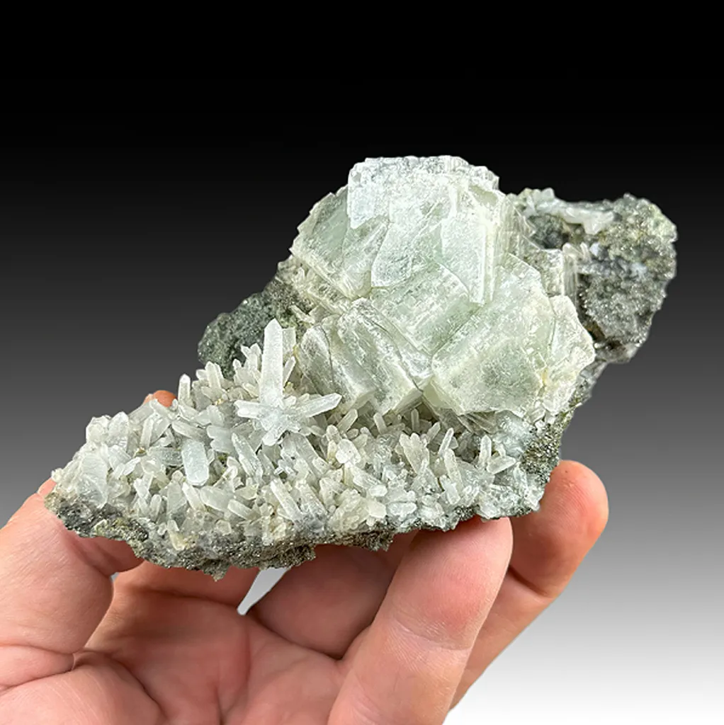 Fluorite with Pyrite, Quartz image