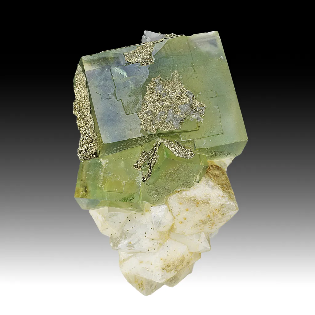 Fluorite with Pyrite, Quartz image
