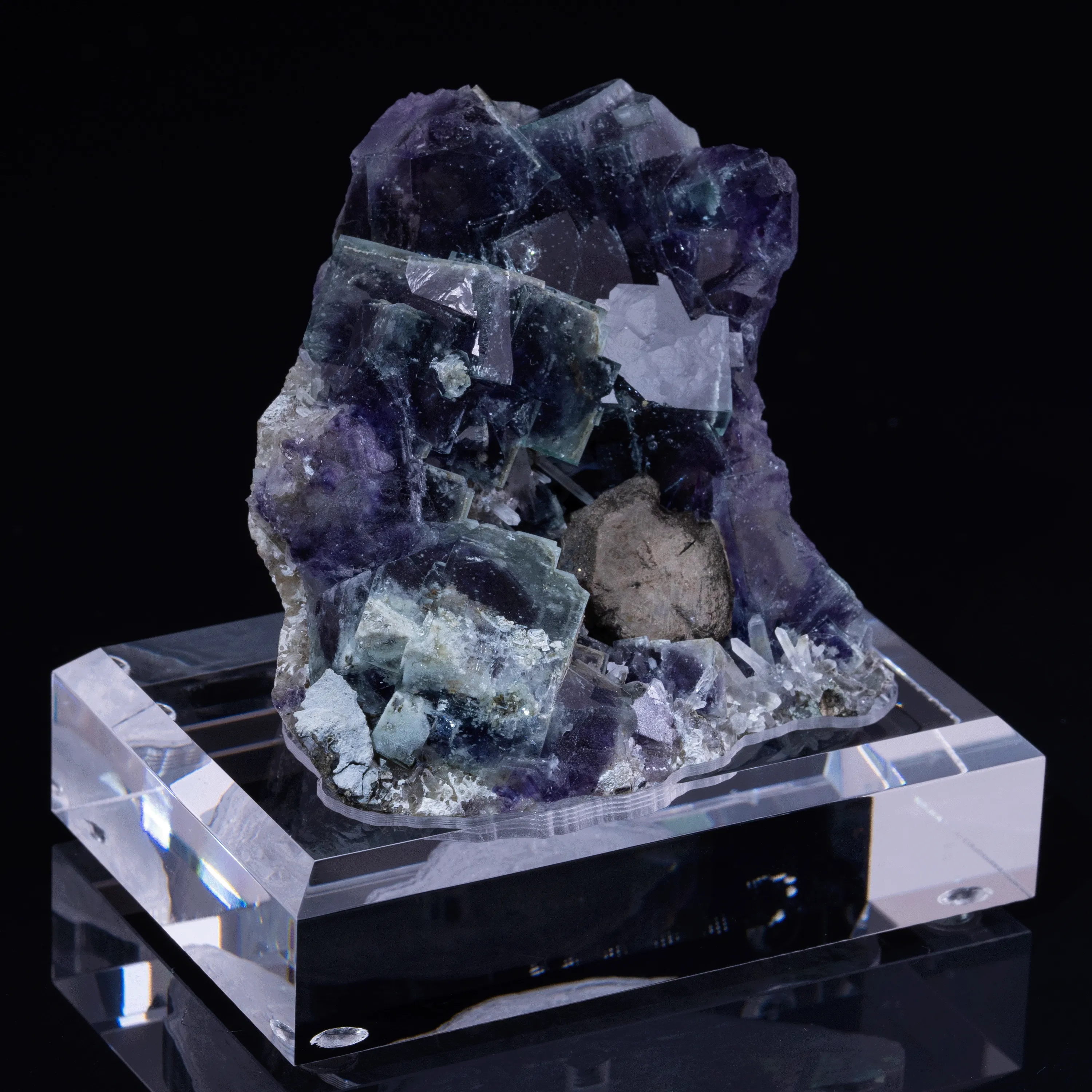 Fluorite with Pyrrhotite from Yindu, China - image 3