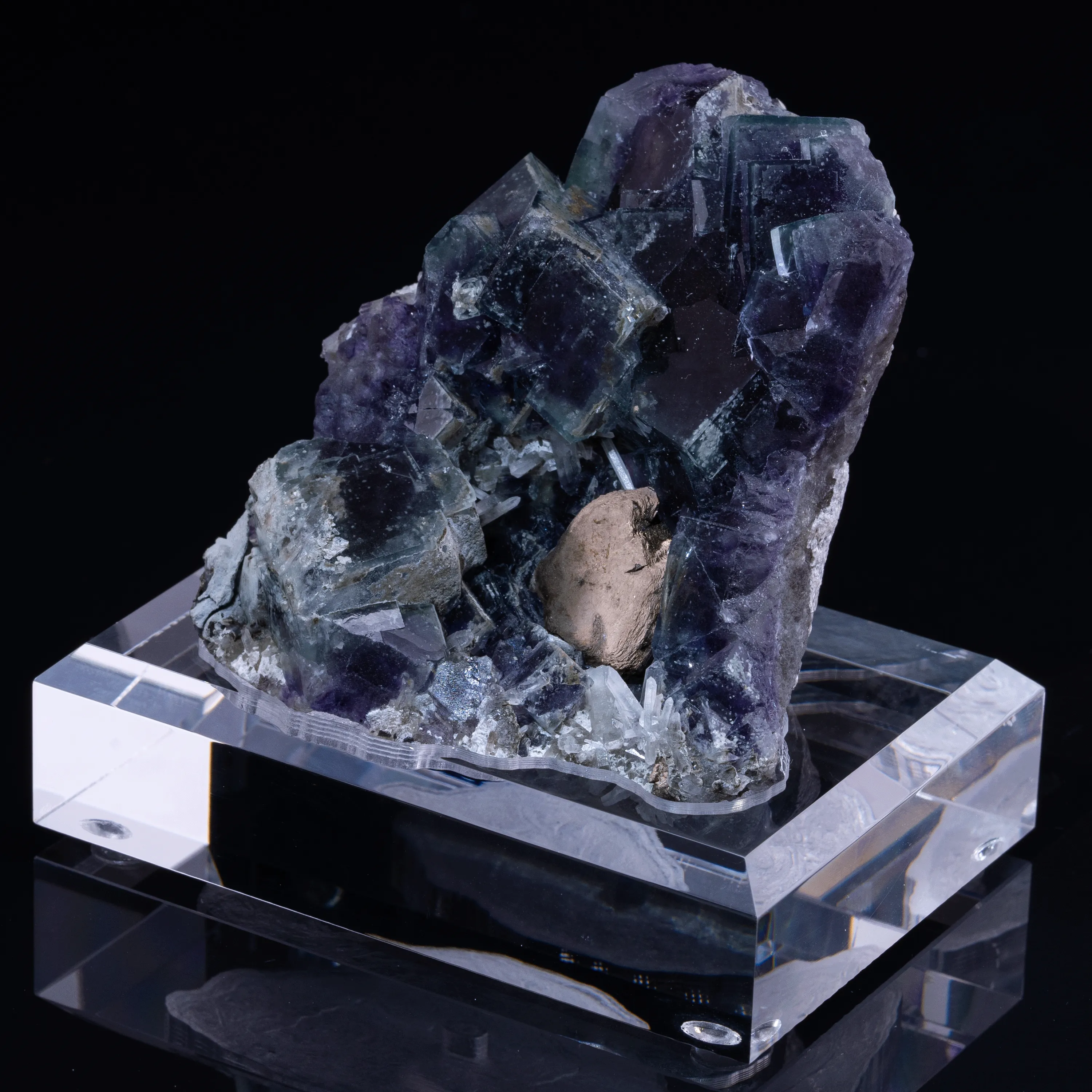 Fluorite with Pyrrhotite from Yindu, China - image 2