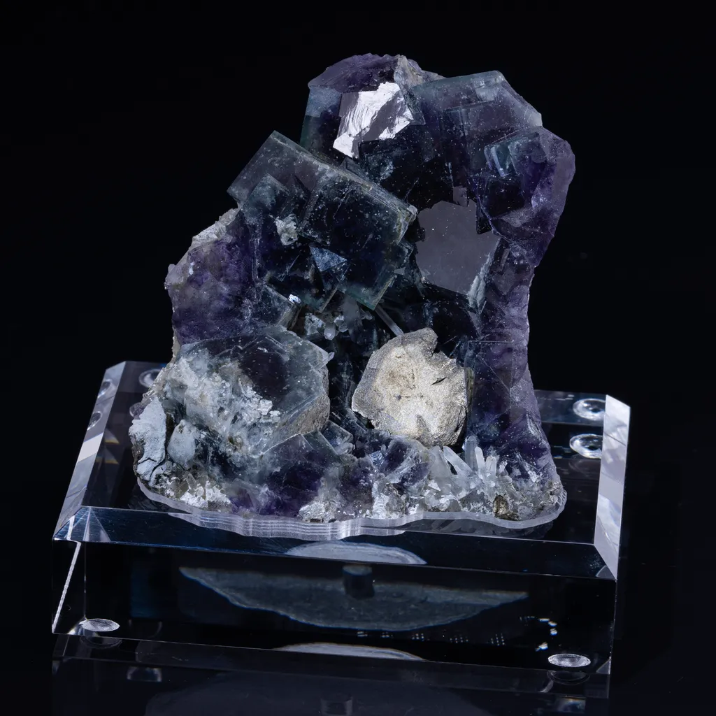 Fluorite with Pyrrhotite from Yindu, China image