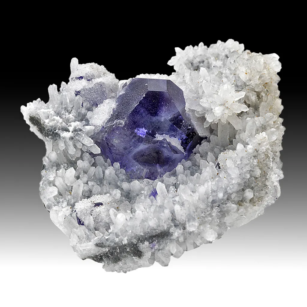 Fluorite with Quartz image